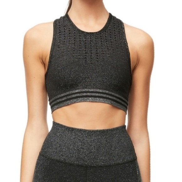 Good American Other - Good American Seamless Lurex Stripe Bra